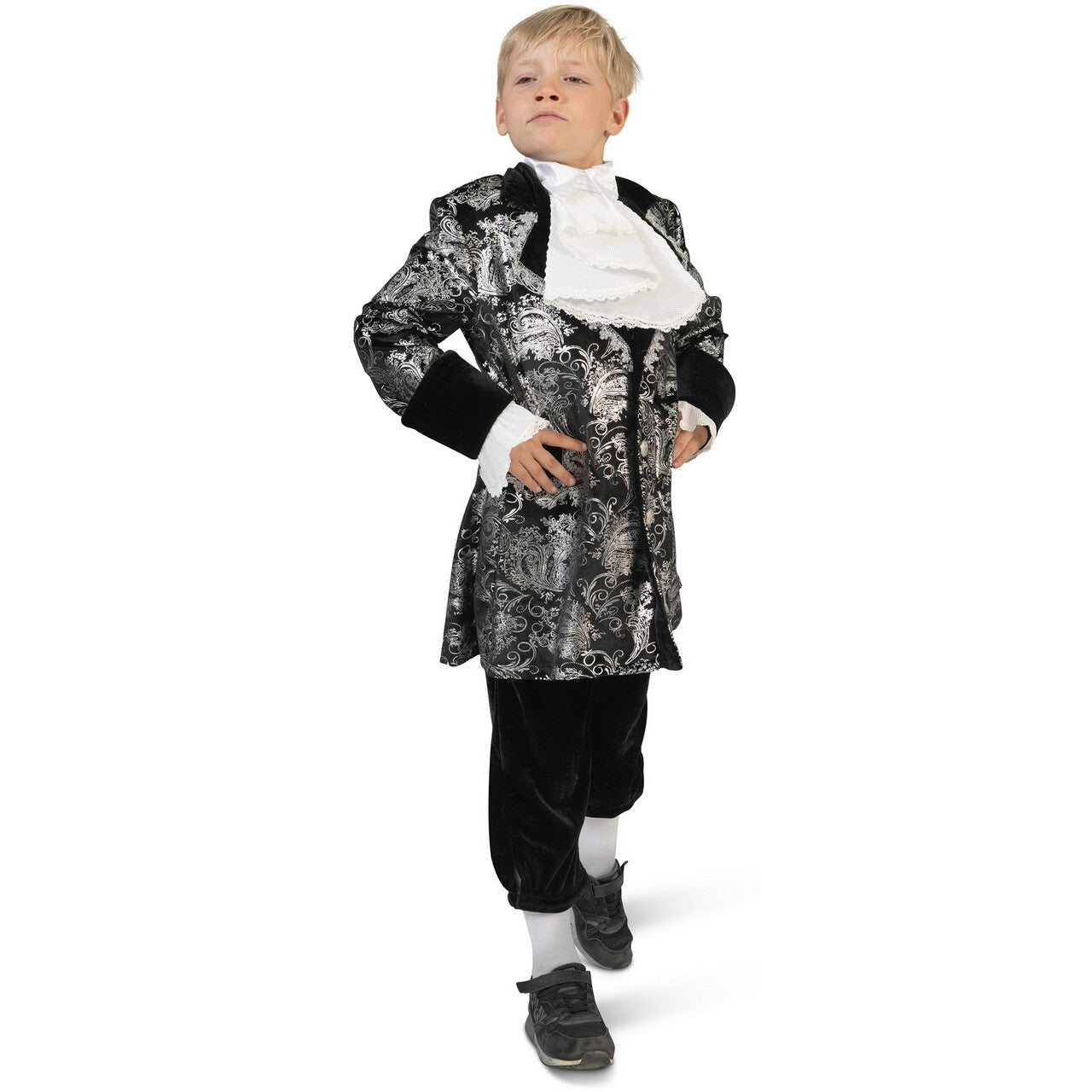 Op deze afbeelding zie je een Kostuums, van het merk Funny Fashion. Luxe Baron Van Silverstone Jongen Kostuum