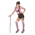 Roze-Wit Tiroler Hemd Vrouw