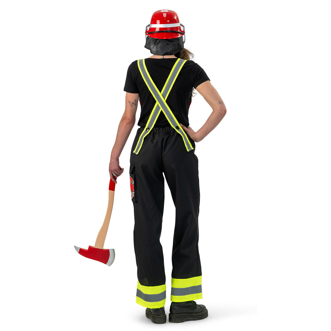 Op deze afbeelding zie je een Kostuums, van het merk Funny Fashion. Brandweervrouw Brenda Uitdebrand Kostuum
