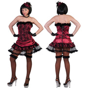 Op deze afbeelding zie je een Kostuums, van het merk Funny Fashion. Burlesque Can Can Danseres Vrouw Kostuum