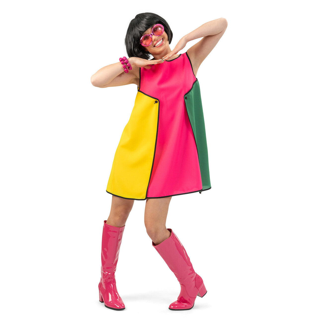 Op deze afbeelding zie je een Kostuums, van het merk Funny Fashion. Jaren 50 Fun Dress Vrouw