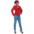Roter Plüschblazer Damen