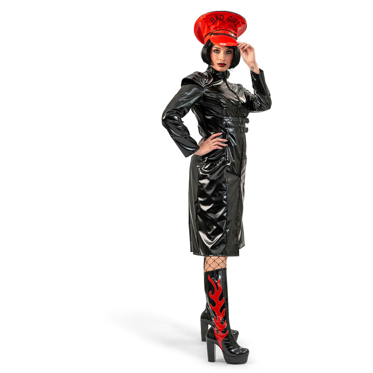 Op deze afbeelding zie je een Kostuums, van het merk Funny Fashion. Bad Fetish Girl Vrouw Kostuum
