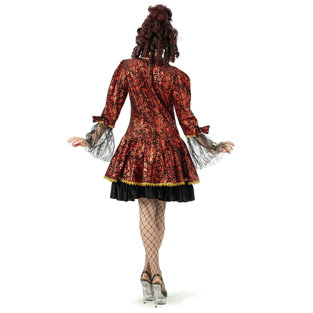 Op deze afbeelding zie je een Kostuums, van het merk Funny Fashion. Deftige Hofdame Van Kasteel Chiqueville Vrouw Kostuum