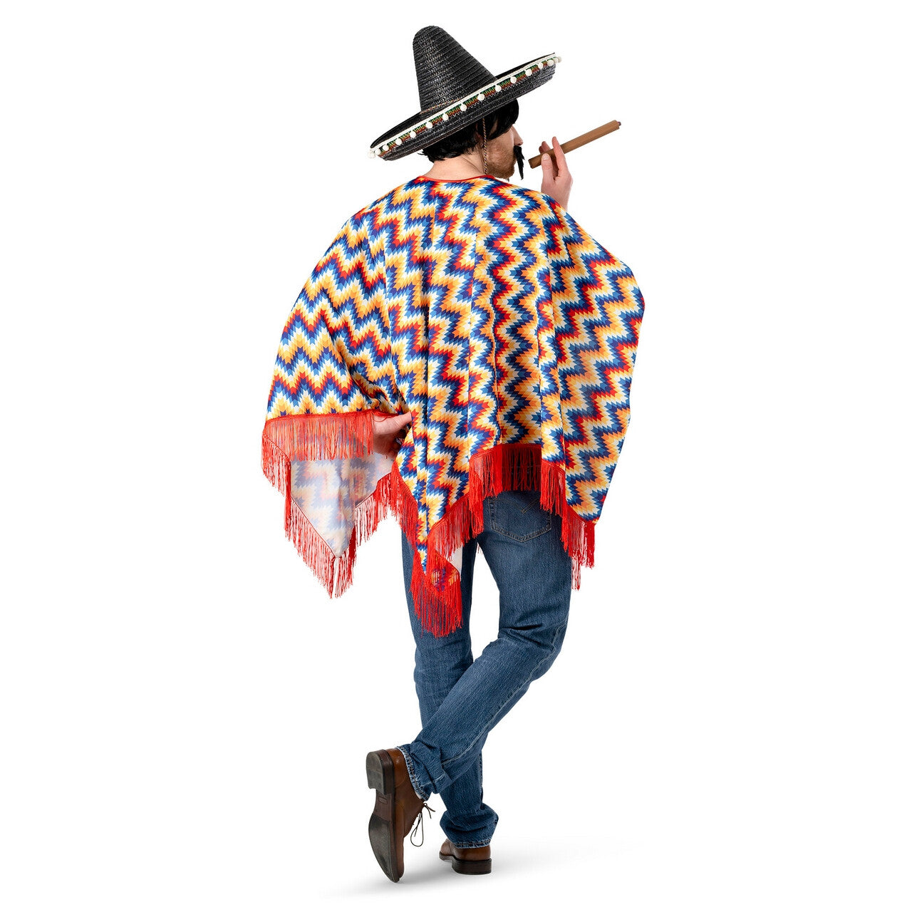 Op deze afbeelding zie je een Kostuums, van het merk Funny Fashion. Poncho Carmelito De Carlo Kostuum