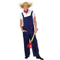 Blaue Bauern-Latzhose Unisex Kostüm