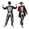 Muertos Mexicanos Met Zwart Wit Botten Print Man Kostuum