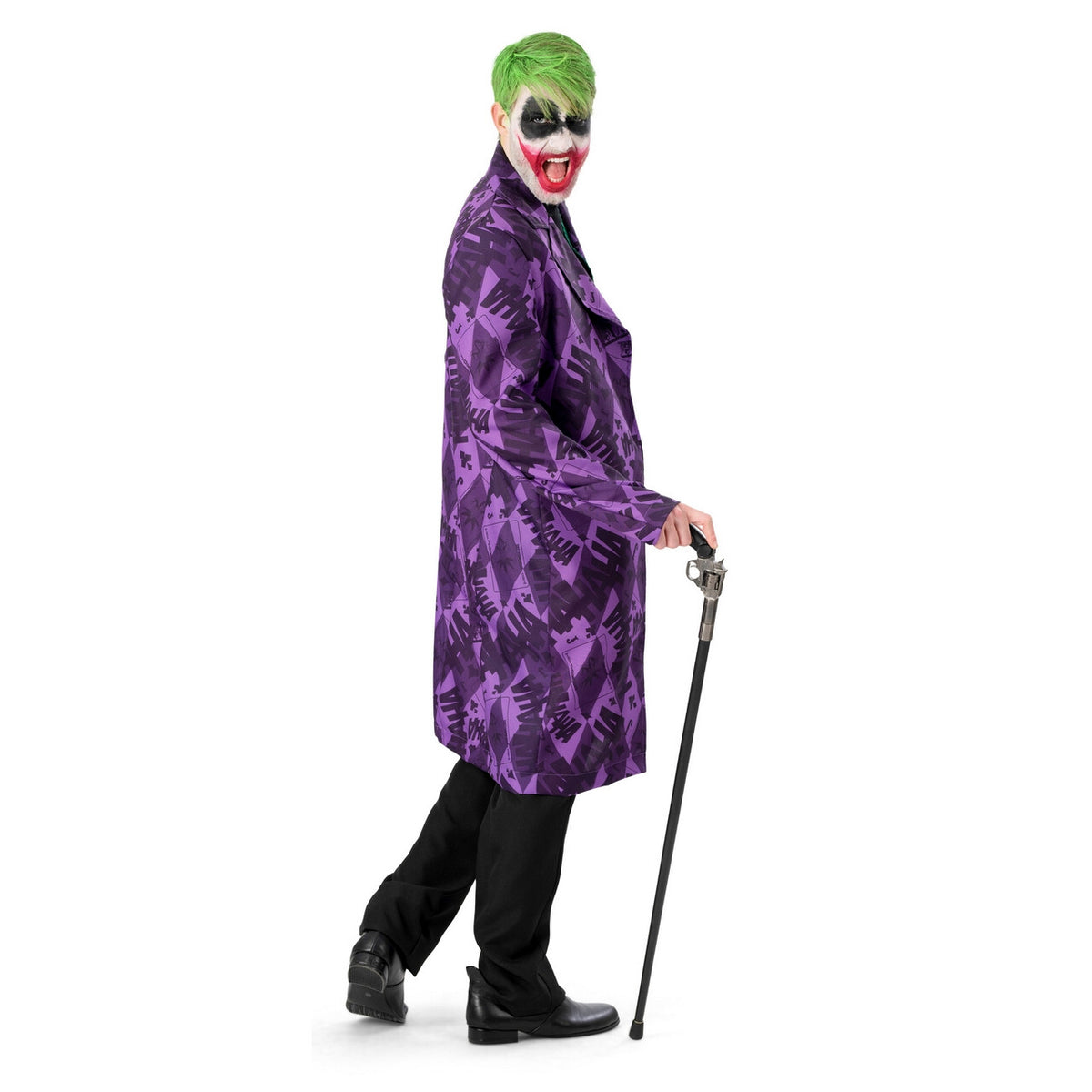 Op deze afbeelding zie je een Kostuums, van het merk Funny Fashion. Ondeugende Joker Jeffrey Man Kostuum