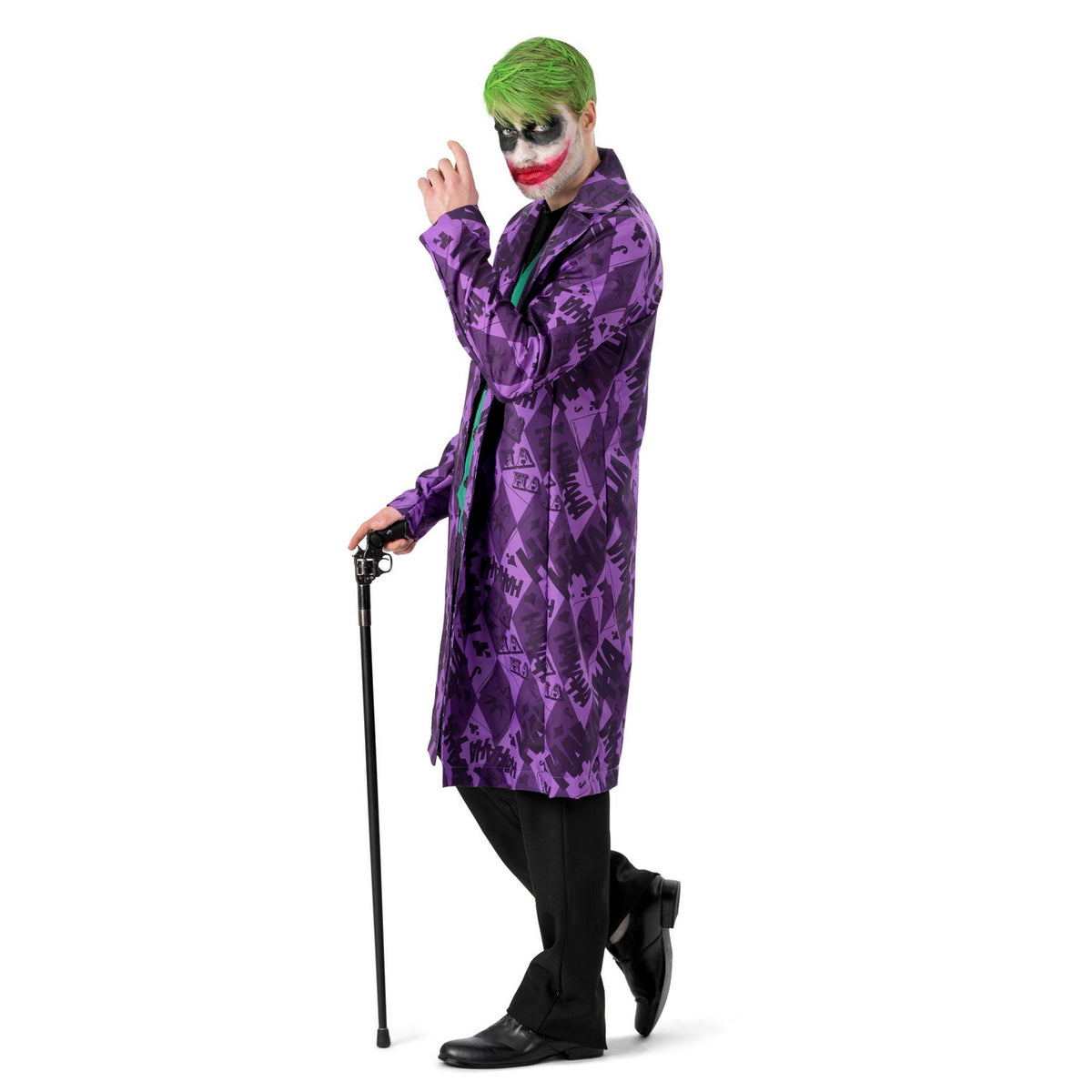 Op deze afbeelding zie je een Kostuums, van het merk Funny Fashion. Ondeugende Joker Jeffrey Man Kostuum