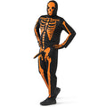 Mr Boner Skeleton Oranje Man Kostuum