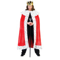 Cape De Roi Arthur En Fourrure Écarlate Costume