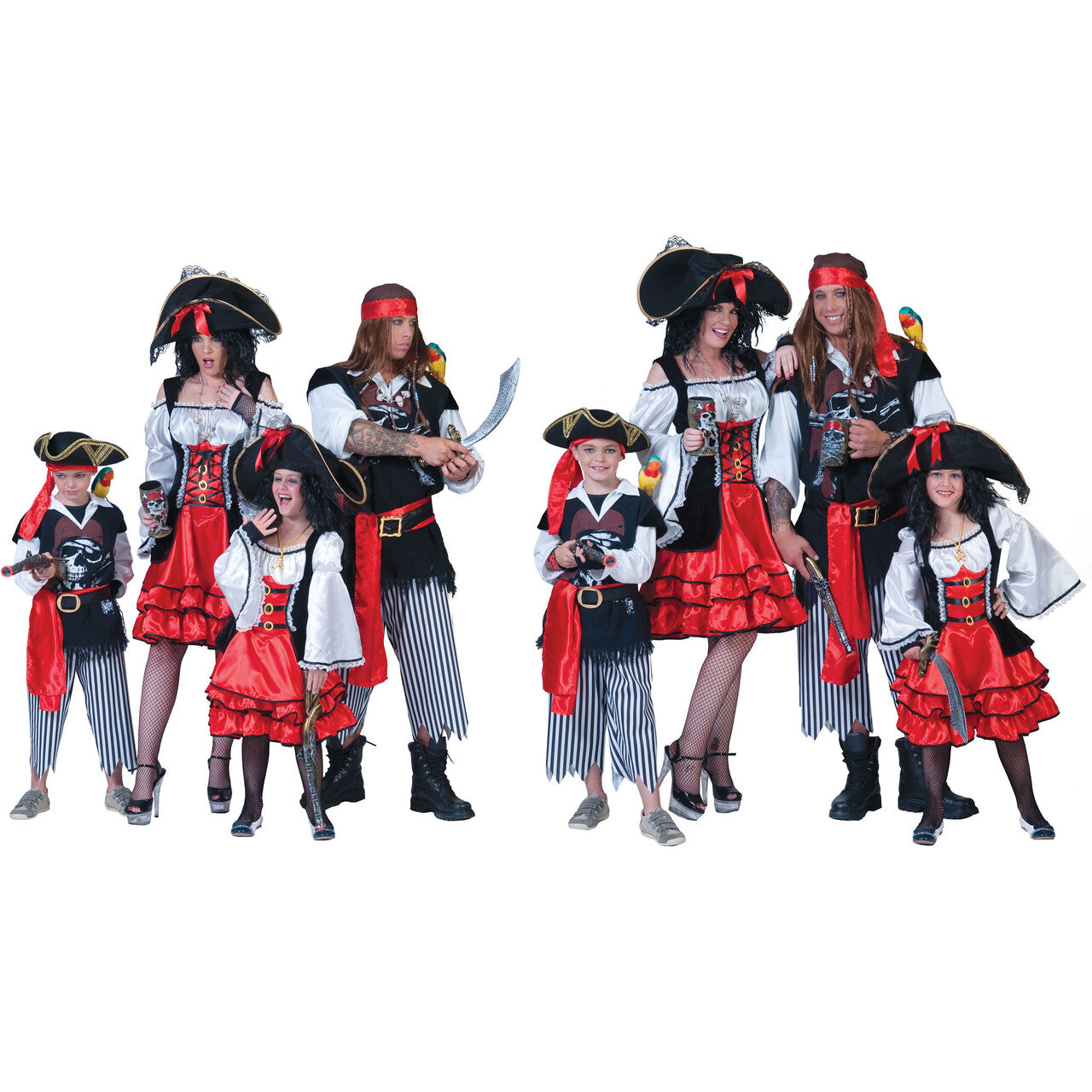 Op deze afbeelding zie je een Kostuums, van het merk Funny Fashion. Piraat Nieuw Amsterdam Kostuum Man