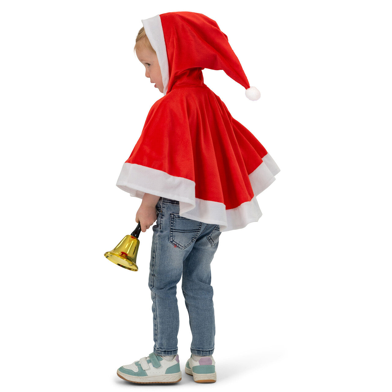 Op deze afbeelding zie je een Kostuums, van het merk Funny Fashion. Poncho Kleine Kerst Man Kind