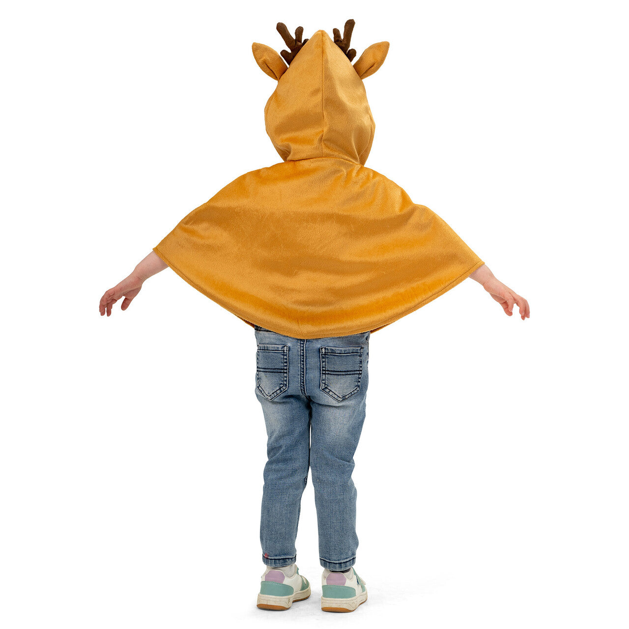 Op deze afbeelding zie je een Kostuums, van het merk Funny Fashion. Ruud Het Rendier Cape Kind