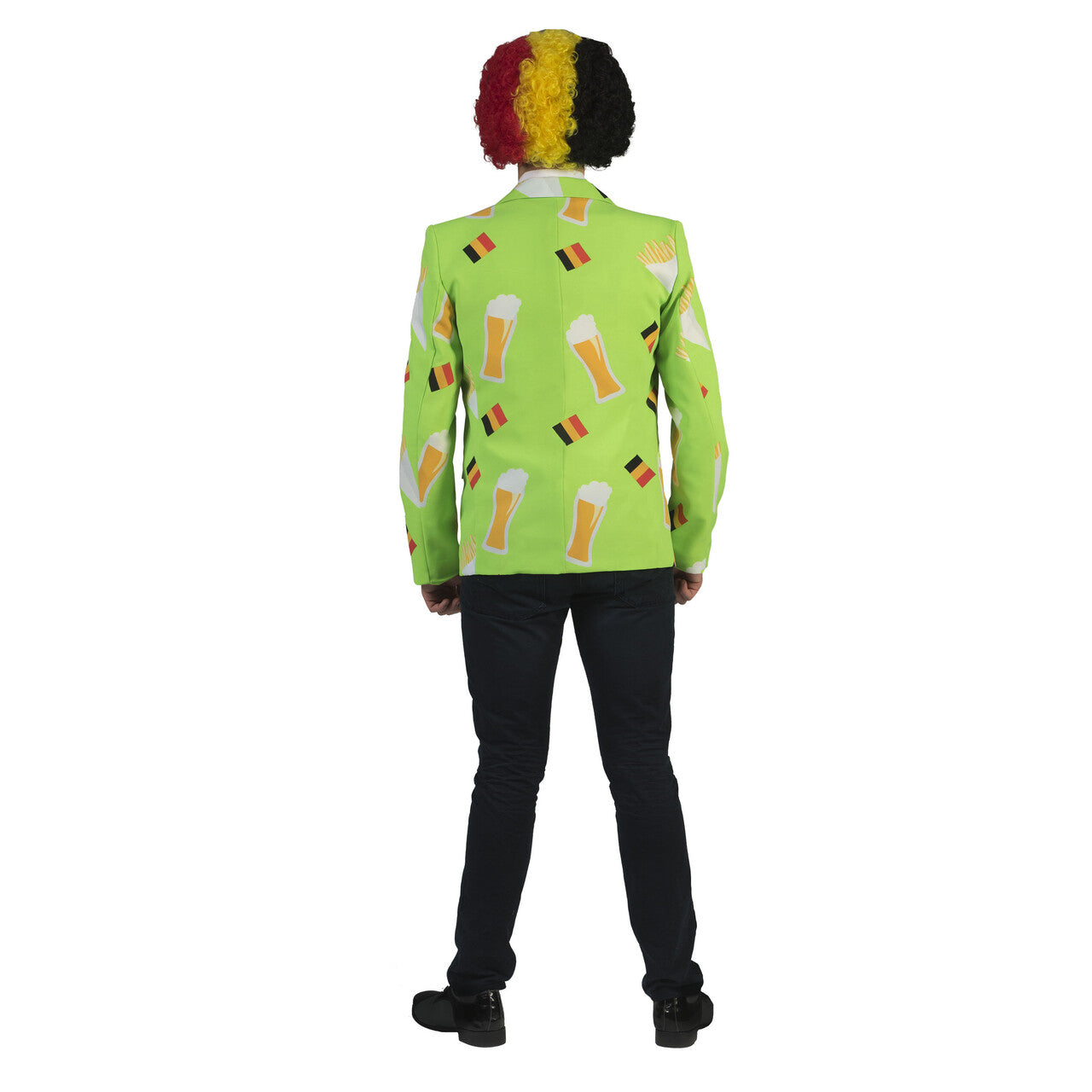 Op deze afbeelding zie je een Kostuums, van het merk Funny Fashion. Keigaaf Belgisch Jasje Man