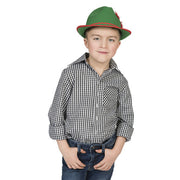 Op deze afbeelding zie je een Kostuums, van het merk Funny Fashion. Zwart Wit Geblokt Ruitjes Shirt Heinrich Jongen