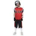 Wankele Willem American Football Zombie Jongen Kostuum