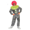 Lachwekkende Pierrot Clown Man Kostuum