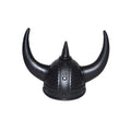 Finstere Wikingerhelm Mit Schwarzen Hörnern
