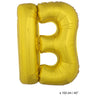 Folie Ballon Letter B Goud XL 102cm (Leeg)