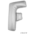 Ballon En Aluminium Lettre F Argent XL 102 Cm
