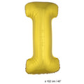 Folie Ballon Letter I Goud XL 102cm (Leeg)