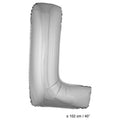 Ballon Lettre L Argent XL 102 Cm (Vide)