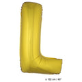 Folie Ballon Letter L Goud XL 102cm (Leeg)