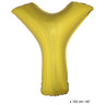 Folie Ballon Letter Y Goud XL 102Cm (Leeg)