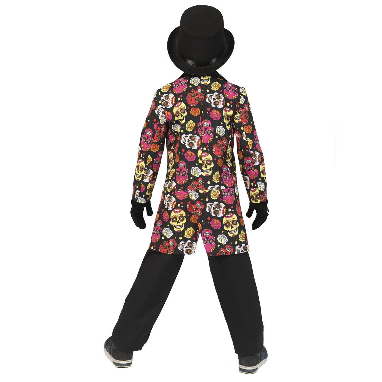 Op deze afbeelding zie je een Kostuums, van het merk Funny Fashion. Frackjas Vol Gekleurde Schedels Jongen