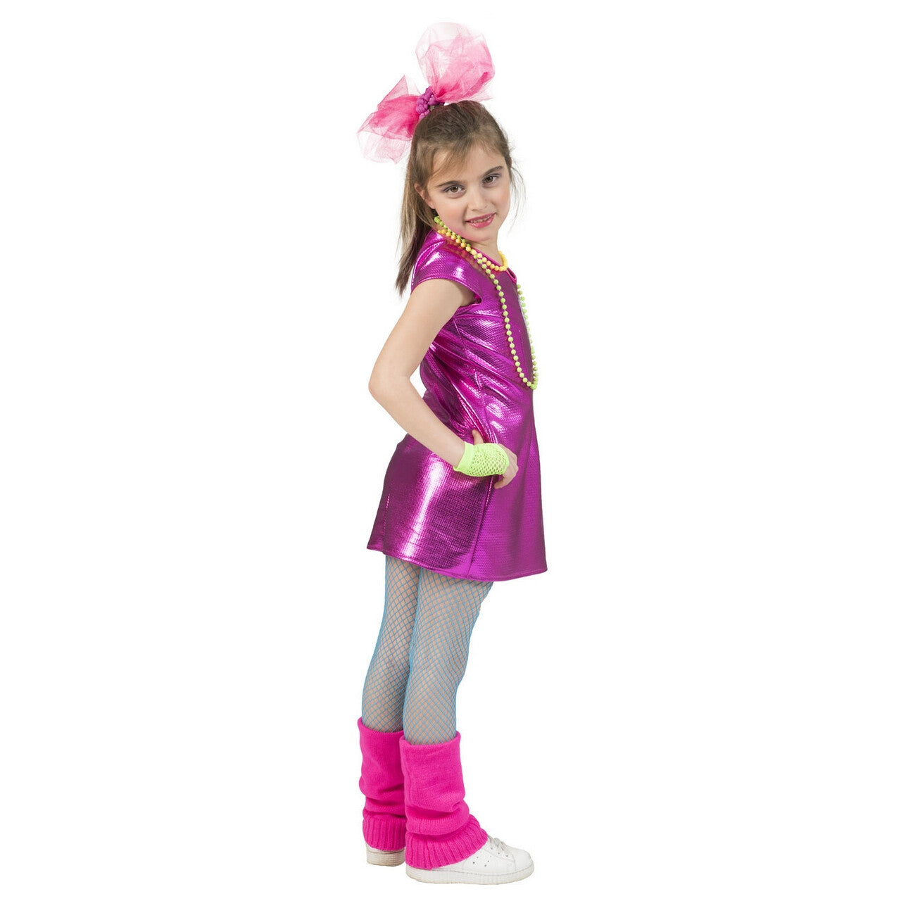 Op deze afbeelding zie je een Kostuums, van het merk Funny Fashion. Groot Hart Voor Disco Glitter Meisje Kostuum