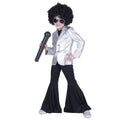 Veste De Pop Star Disco Argentée