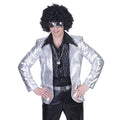 Glänzender Silber-Disco-Gott Herren