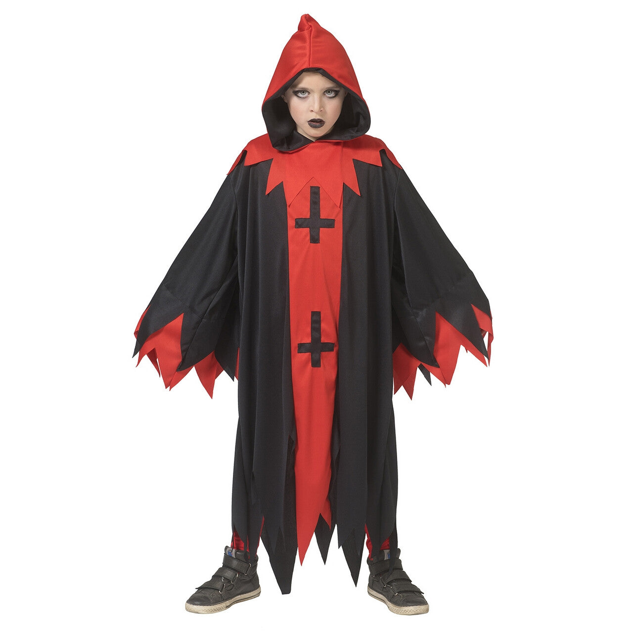 Op deze afbeelding zie je een Kostuums, van het merk Funny Fashion. Duistere Voodoo Demon Kind Kostuum