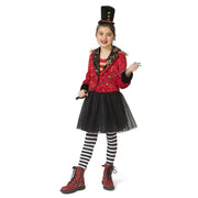 Op deze afbeelding zie je een Kostuums, van het merk Funny Fashion. Ringmaster Circusdirecteur Leeuwentemmer Meisje Kostuum