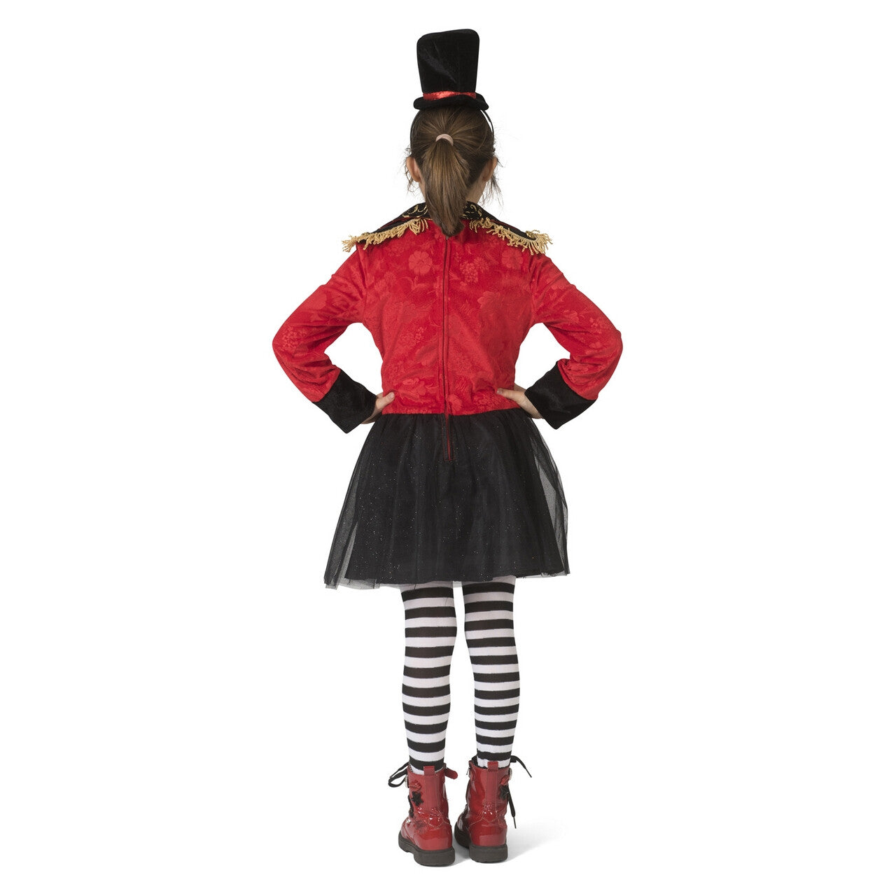 Op deze afbeelding zie je een Kostuums, van het merk Funny Fashion. Ringmaster Circusdirecteur Leeuwentemmer Meisje Kostuum