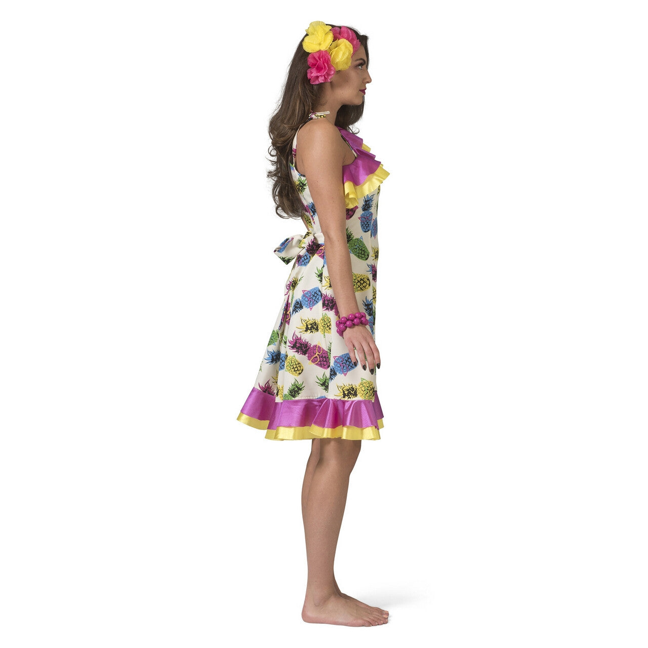 Op deze afbeelding zie je een Kostuums, van het merk Funny Fashion. Tropisch Samba Costa Rica Ananas Vrouw Kostuum