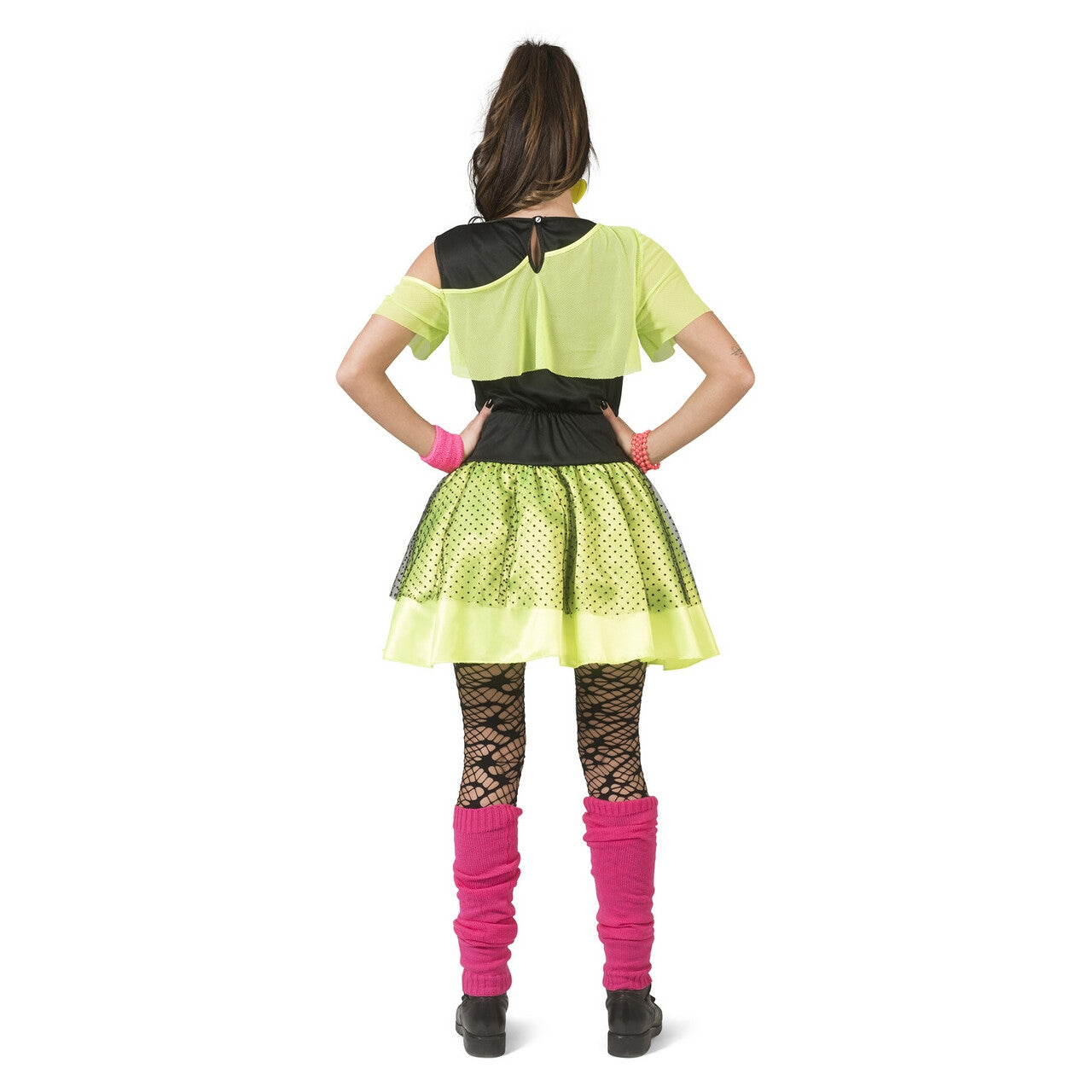 Op deze afbeelding zie je een Kostuums, van het merk Funny Fashion. Jaren 80 Kiss The Girl Disco Dancer Vrouw Kostuum