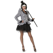 Op deze afbeelding zie je een Kostuums, van het merk Funny Fashion. Beetlejuice Horror Fantasy Jas Vrouw