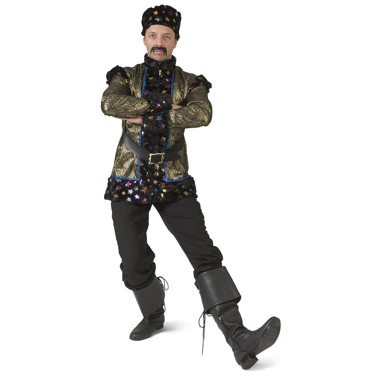 Op deze afbeelding zie je een Kostuums, van het merk Funny Fashion. Dansen Onder De Sterren Toendra Kozak Kolja Man Kostuum