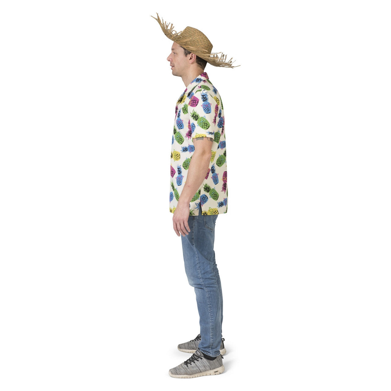 Op deze afbeelding zie je een Kostuums, van het merk Funny Fashion. Tropisch Samba Costa Rica Ananas Shirt Man