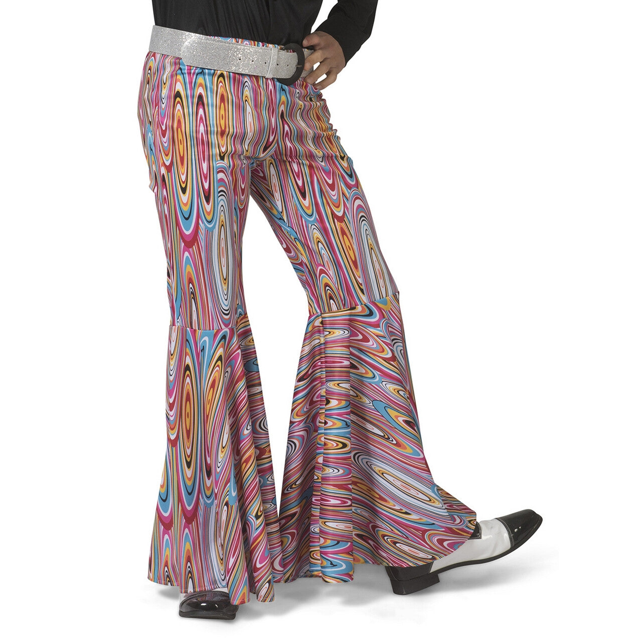 Op deze afbeelding zie je een Kostuums, van het merk Funny Fashion. Heftige Trip Hippie Broek Wijde Pijpen Man