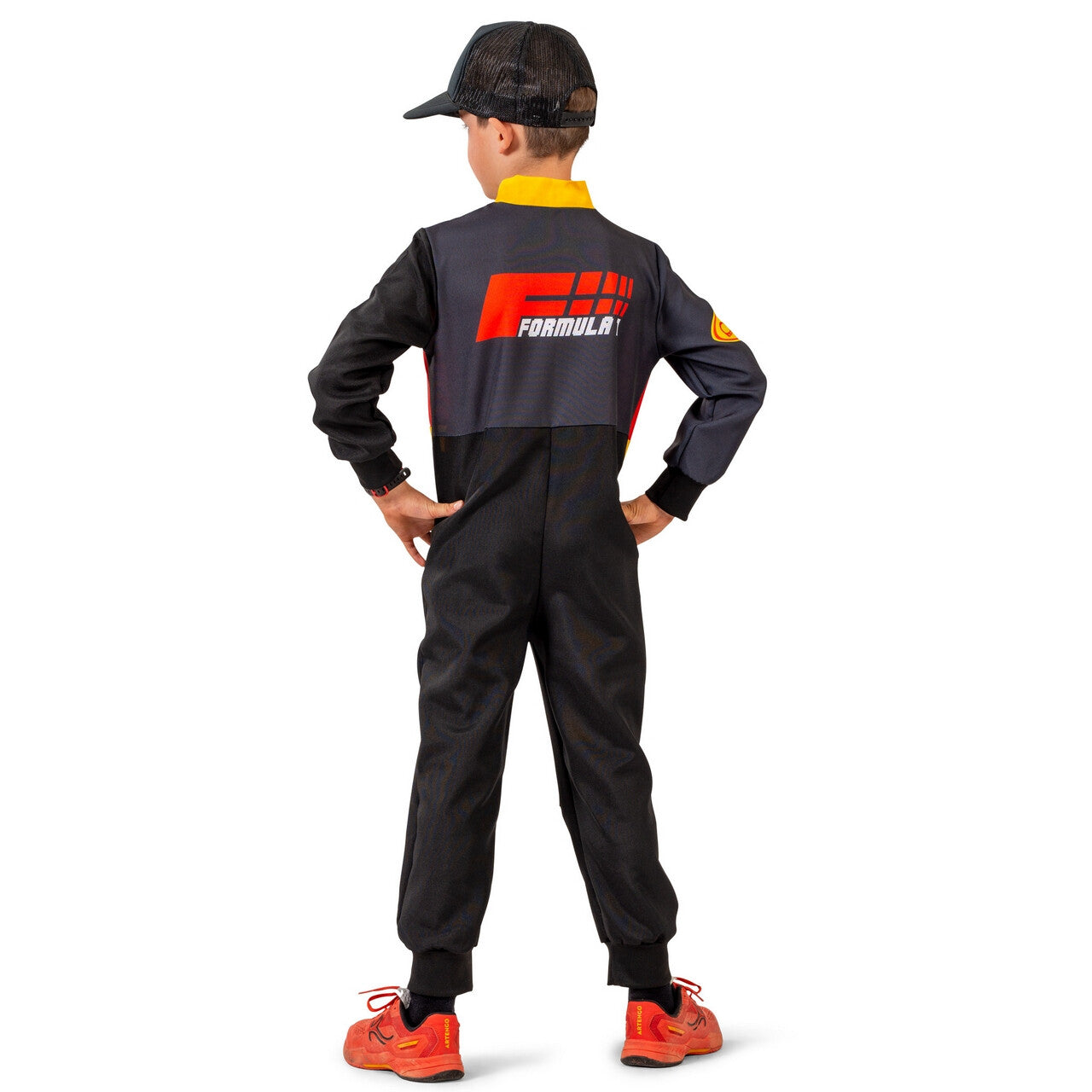 Op deze afbeelding zie je een Kostuums, van het merk Funny Fashion. F1 Junior Winnaar Jongen Kostuum