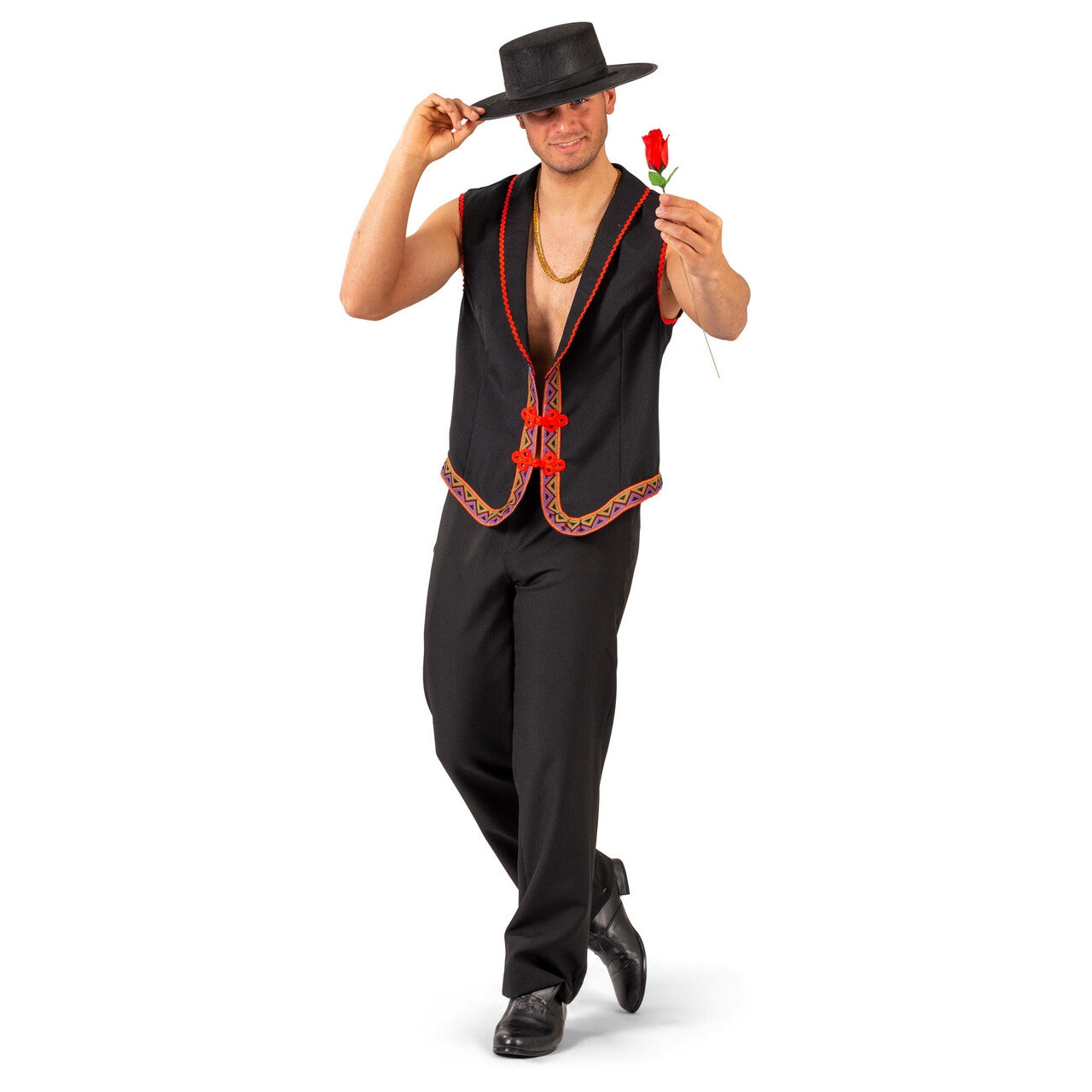 Op deze afbeelding zie je een Kostuums, van het merk Funny Fashion. Volkse Romanticus Frank Gipsy