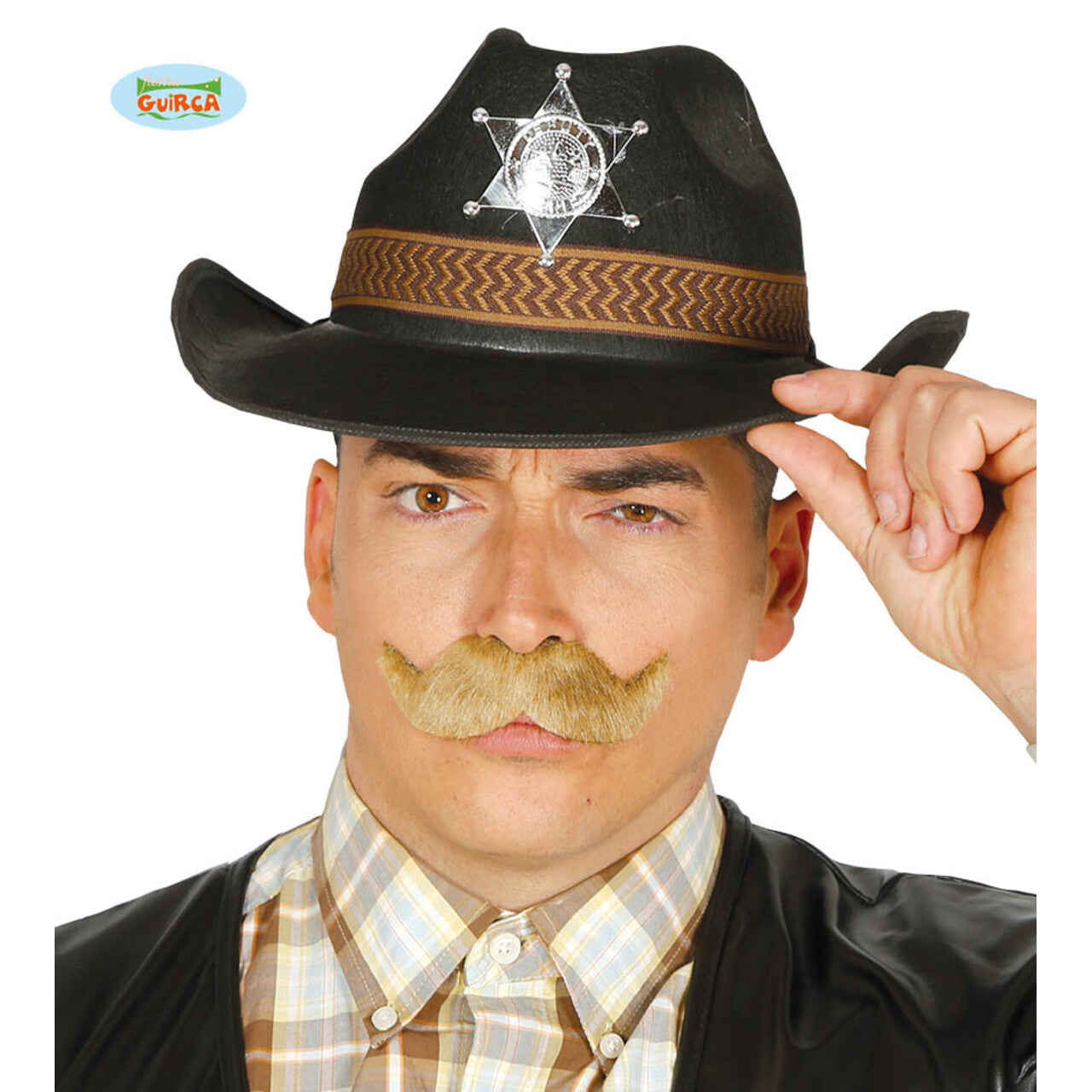 Op deze afbeelding zie je een Accessoires, van het merk Guirca. Hoed Sheriff Kentucky Ken