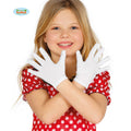 Gants Courts Blancs Enfant 22 Centimètres