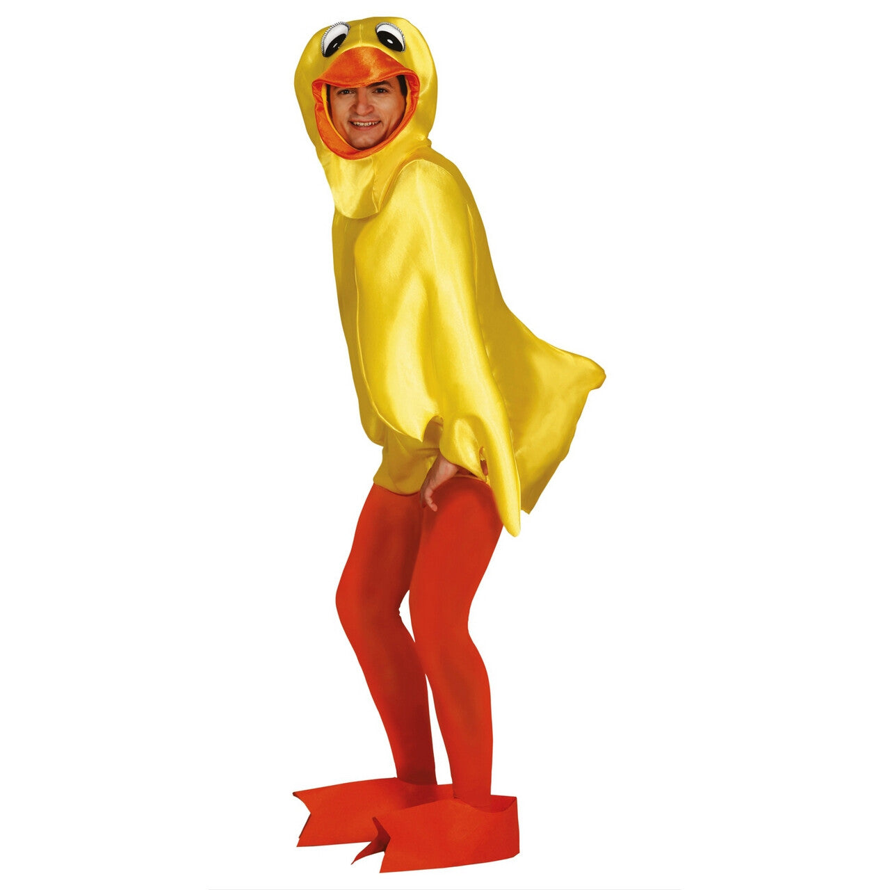 Op deze afbeelding zie je een Kostuums, van het merk Guirca. Rubberen Donald De Eend Kostuum