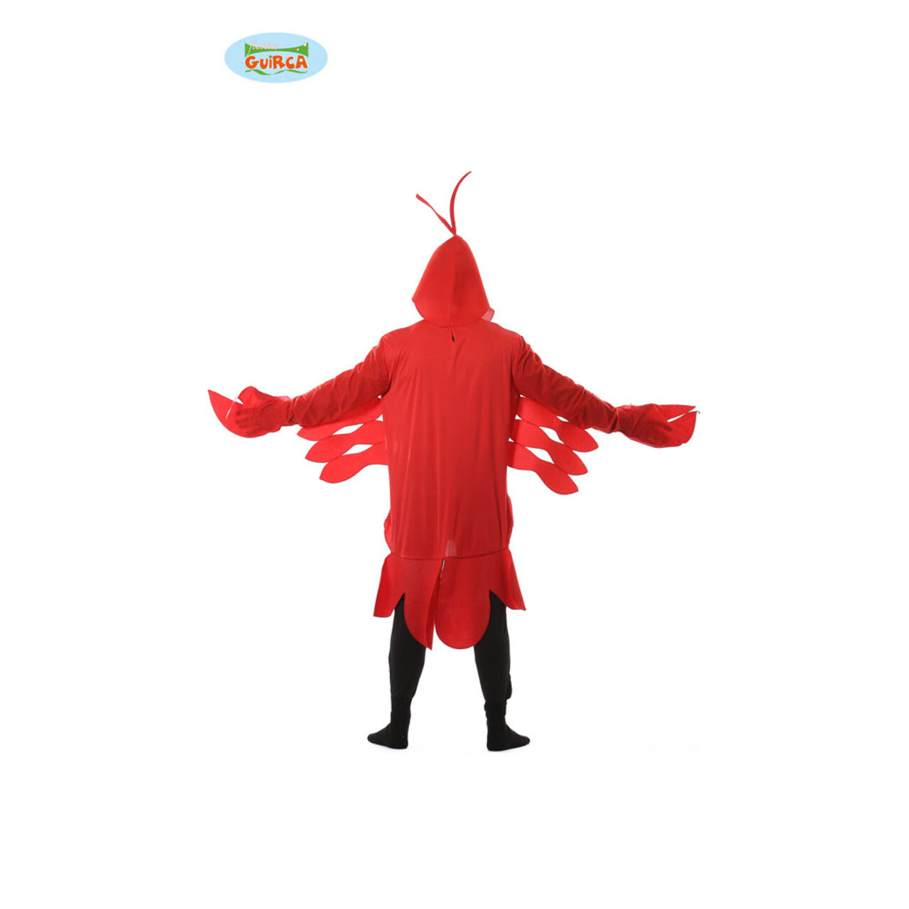 Op deze afbeelding zie je een Kostuums, van het merk Guirca. Vuurrode Kreeft Kostuum
