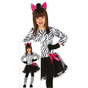 Op deze afbeelding zie je een Kostuums, van het merk Guirca. Zebra Koemba Zuid Afrika Meisje Kostuum