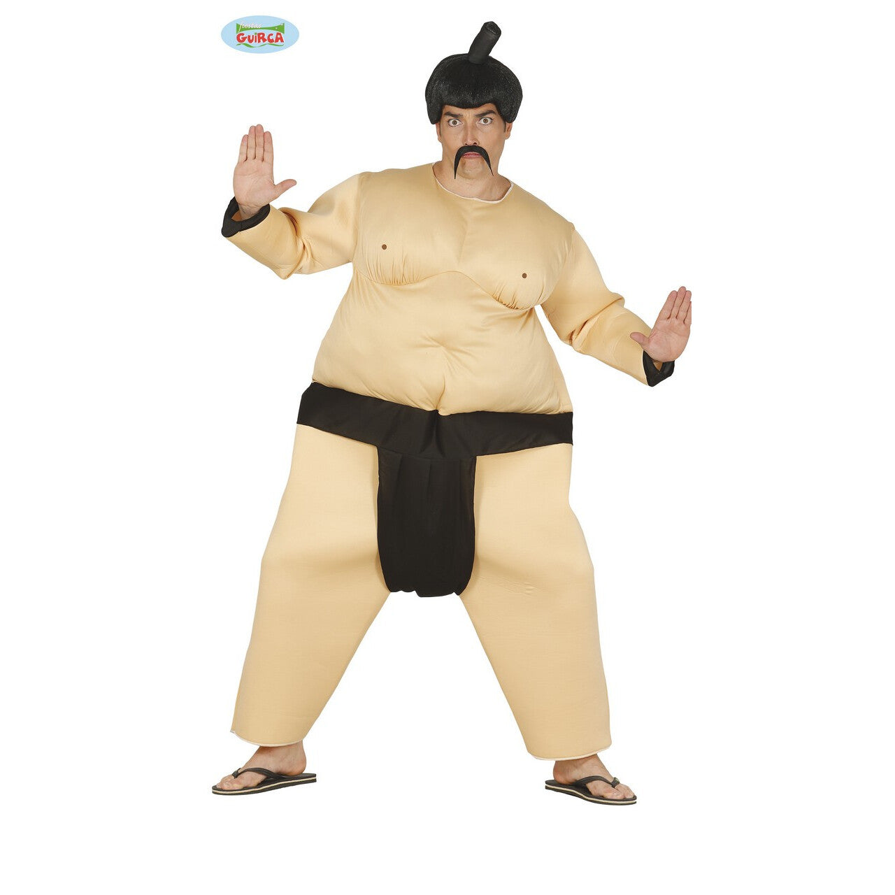 Op deze afbeelding zie je een Kostuums, van het merk Guirca. Sambo Sumo Worstel Man Kostuum